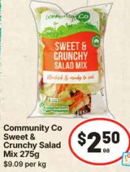 IGA Community Co Sweet & Crunchy Salad Mix offer