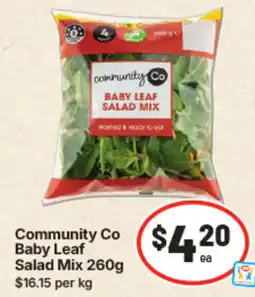 IGA Community Co Baby Leaf Salad Mix offer
