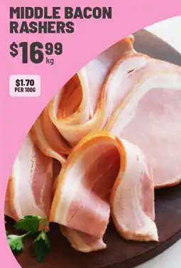 IGA Middle bacon rashers offer