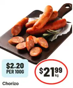 IGA Chorizo offer