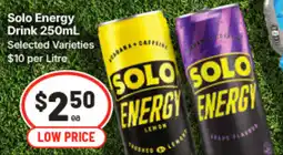 IGA Solo Energy Drink offer