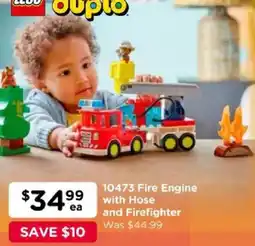 Toyworld Fire Engine with Hose and Firefighter offer