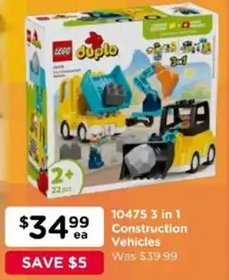 Toyworld 3 in 1 Construction Vehicles offer