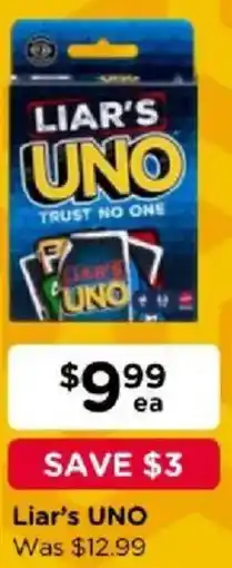 Toyworld Liar's UNO offer
