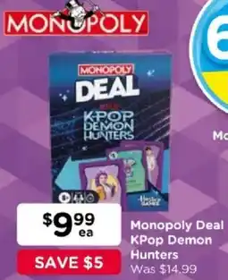 Toyworld Monopoly Deal KPop Demon Hunters offer