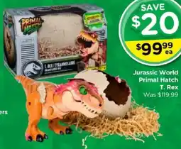 Toyworld Jurassic World Primal Hatch T. Rex offer