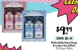 Drakes Molto Bella Hand Soap & Lotion Set offer