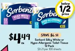Drakes Sorbent Silky White or Hypo-Allergenic Toilet Tissue offer