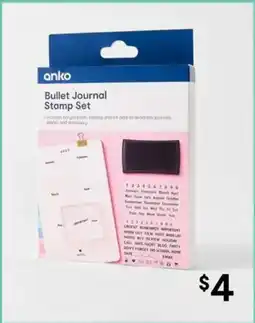 Kmart Bullet Journal Stamp Set offer