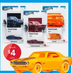 Kmart Hot Wheels Pantone Vehicle offer