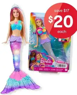 Kmart Barbie Dreamtopia Twinkle Lights Mermaid Doll offer