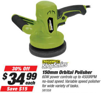 SuperCheap Auto 150mm Orbital Polisher offer