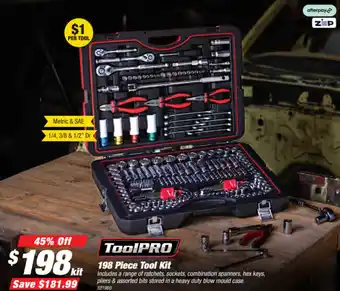 SuperCheap Auto 198 Piece Tool Kit offer