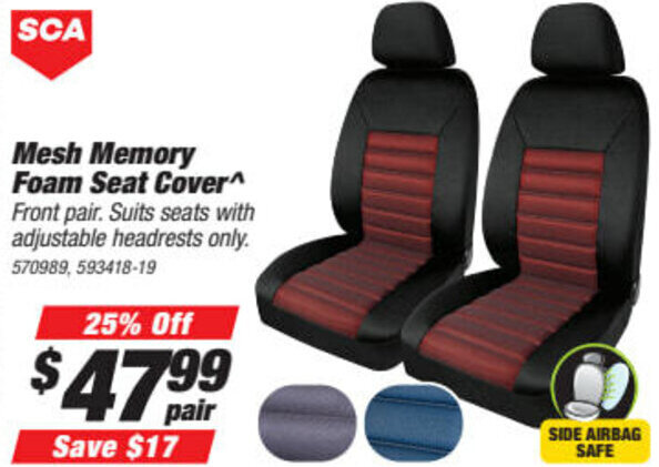Mesh Memory Foam Seat Cover Offer At Super Auto - Sca Memory Foam Seat Covers Mesh Memory Foam Seat Cover Offer At Super Auto - Sca Memory Foam Seat Covers