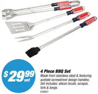SuperCheap Auto 4 Piece BBQ Set offer