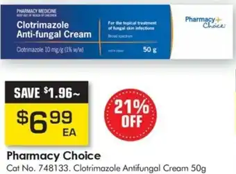 Pharmacy Direct Pharmacy Choice Clotrimazole Anti-Fungal Cream 50g offer