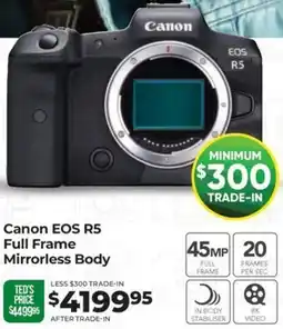 Teds Cameras Canon EOS R5 Full Frame Mirrorless Body offer