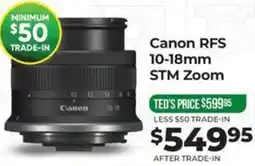Teds Cameras Canon RFS 10-18mm STM Zoom offer