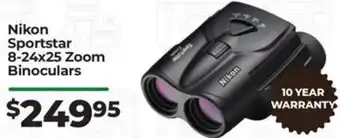 Teds Cameras Nikon Sportstar 8-24x25 Zoom Binoculars offer