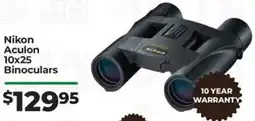 Teds Cameras Nikon Aculon 10x25 Binoculars offer