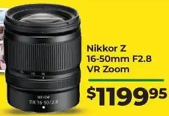Teds Cameras Nikkor Z 16-50mm F2.8 VR Zoom offer