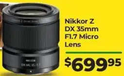 Teds Cameras Nikkor Z DX 35mm F1.7 Micro Lens offer