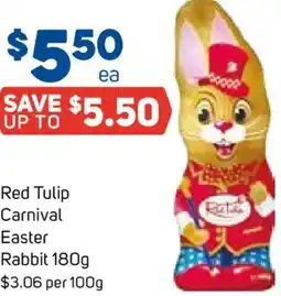 Foodland Red Tulip Carnival Easter Rabbit offer