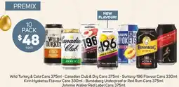 Foodland Bundaberg Underproof or Red Rum Cans Johnnie Walker Red Label Cans offer