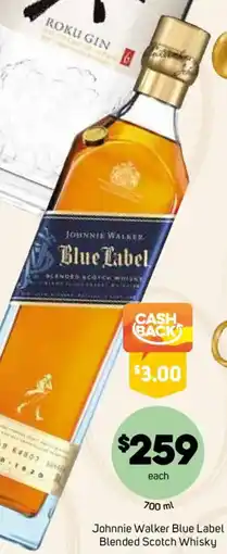 Foodland Johnnie Walker Blue Label Blended Scotch Whisky offer