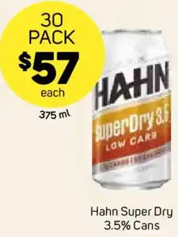 Foodland Hahn Super Dry 3.5% Cans offer