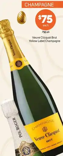 Foodland Veuve Clicquot Brut Yellow Label Champagne offer