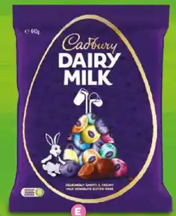 Foodland E. Cadbury Dairy Milk Egg Bags offer