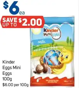 Foodland Kinder Eggs Mini Eggs offer