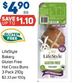 Foodland LifeStyle Bakery Gluten Free Hot Cross Buns offer