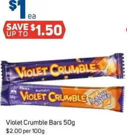 Foodland Violet Crumble Bars offer