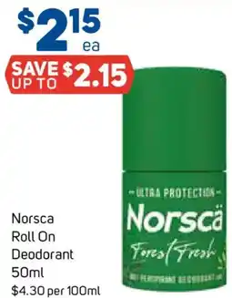 Foodland Norsca Roll On Deodorant offer
