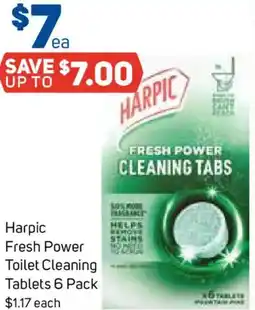 Foodland Harpic Fresh Power Toilet Cleaning Tablets offer