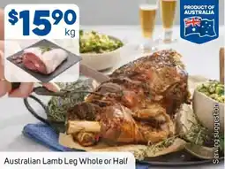 Foodland Australian Lamb Leg Whole or Half offer