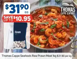 Foodland Thomas Cappo Seafoods Raw Prawn Meat offer