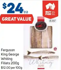 Foodland Ferguson King George Whiting Fillets offer