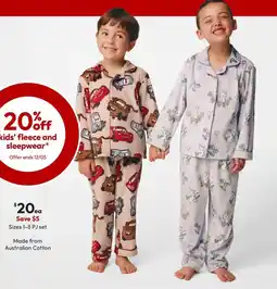 Target PJ set Made from Australian Cotton offer