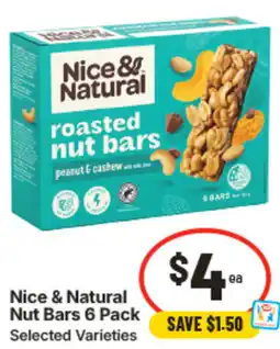 IGA Nice & Natural Nut Bars offer
