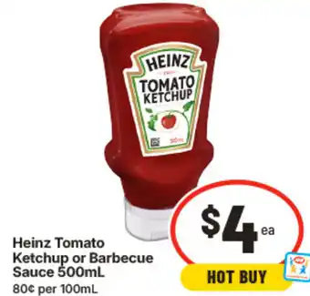 IGA Heinz Tomato Ketchup or Barbecue Sauce offer