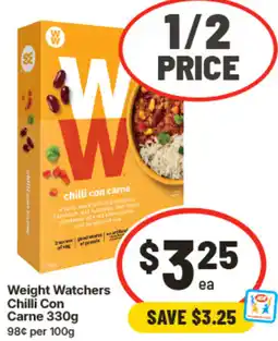 IGA Weight Watchers Chilli Con Carne offer
