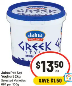 IGA Jalna Pot Set Yoghurt offer
