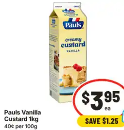 IGA Pauls Vanilla Custard offer