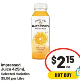 IGA Impressed Juice offer
