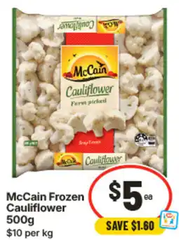 IGA McCain Frozen Cauliflower offer