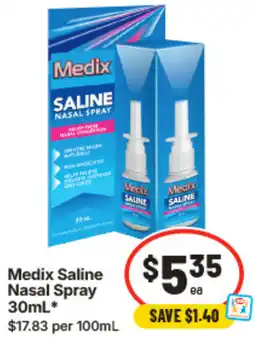 IGA Medix Saline Nasal Spray offer