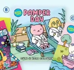 BIG W Sunny Vibes Pamper Day Cosy Colouring Book offer